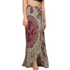 Lakhay’s Mushroom Wrap Skirt, Sz S/M, Like New